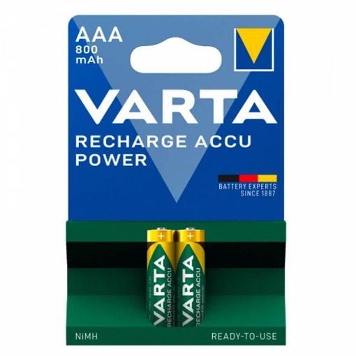 Εικόνα της Μπαταρίες Επαναφορτιζόμενες AAA 1.2V Varta Ready To Use 800mAh Ni-MH 2 Τεμ