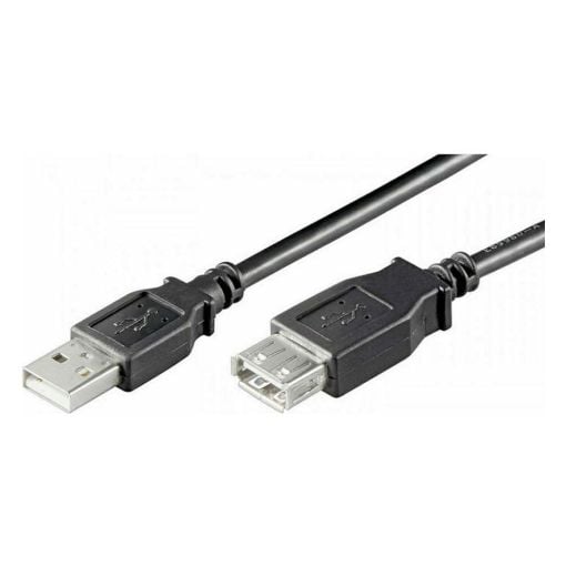 Εικόνα της Καλώδιο MediaRange USB 2.0 Προέκταση AM/AF 5m Black MRCS108