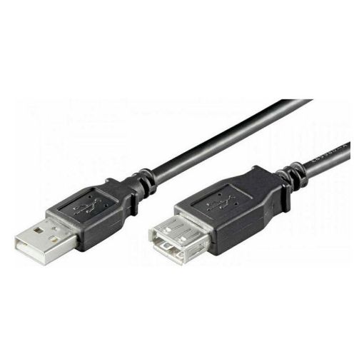 Εικόνα της Καλώδιο MediaRange USB 2.0 Προέκταση AM/AF 5m Black MRCS108