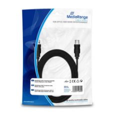 Εικόνα της Καλώδιο MediaRange USB 2.0 Προέκταση AM/AF 5m Black MRCS108
