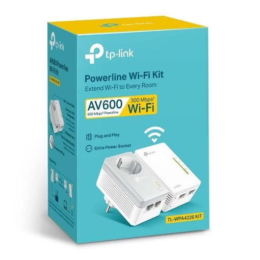 Εικόνα της Powerline Tp-Link WPA4226 v5 AV600 Passthrough Wireless Starter Kit