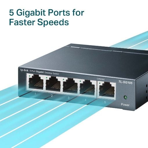 Εικόνα της Switch Tp-Link SG105 v6 5 Ports 10/100/1000Mbps