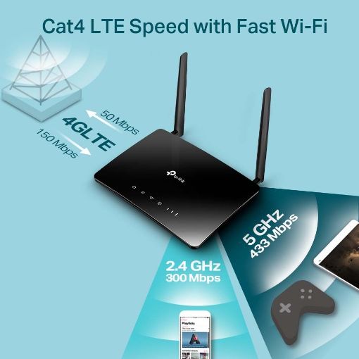 Εικόνα της Router Tp-Link MR200 v6 4G LTE Dual Band AC750