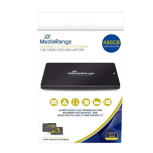 Εικόνα της Δίσκος SSD MediaRange 2.5" 480GB Sata III MR1003