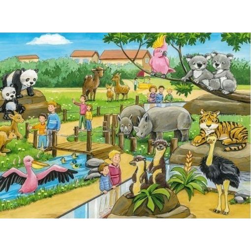 Εικόνα της Schmidt Spiele - Puzzle Ζωολογικός Κήπος 3x24pcs 56218