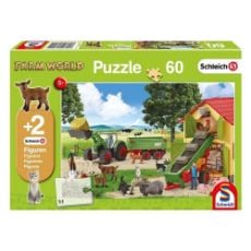 Εικόνα της Schmidt Spiele - Παιδικό Puzzle Συγκομιδή μαζί με 2 Φιγούρες 60pcs 56241