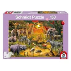 Εικόνα της Schmidt Spiele - Puzzle Ζώα της Αφρικής 150pcs 56195