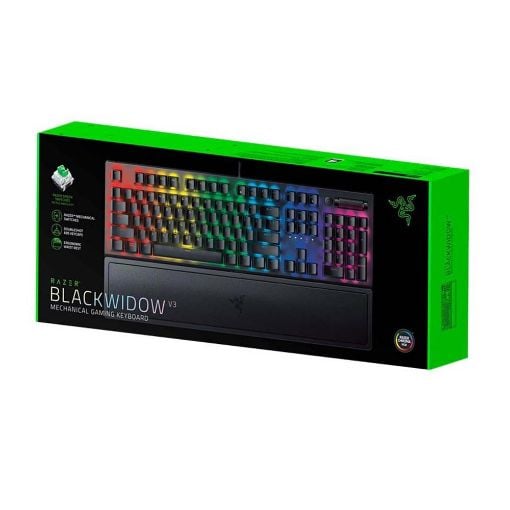 Εικόνα της Πληκτρολόγιο Razer BlackWidow v3 Green Switches Clicky (GR) RZ03-03541200-R3P1
