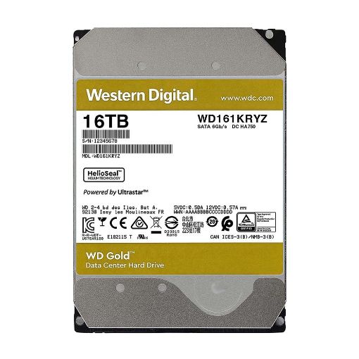 Εικόνα της Εσωτερικός Σκληρός Δίσκος Western Digital Gold 16TB 3.5" 512MB 7200rpm WD161KRYZ