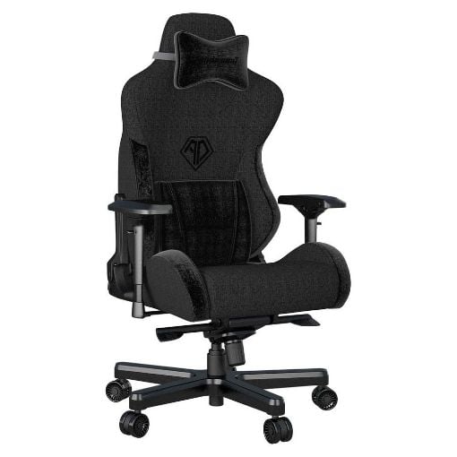 Εικόνα της Gaming Chair Anda Seat T-Pro II Black Fabric with Alcantara Stripes AD12XLLA-01-B-F