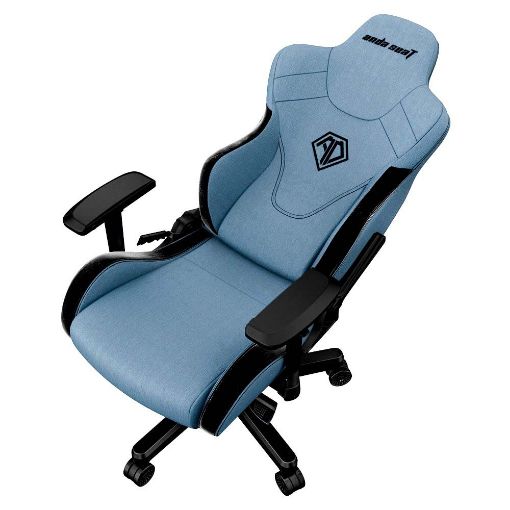 Εικόνα της Gaming Chair Anda Seat T-Pro II Light Blue/Black Fabric with Alcantara Stripes AD12XLLA-01-SB-F