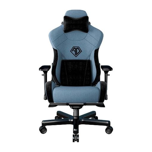 Εικόνα της Gaming Chair Anda Seat T-Pro II Light Blue/Black Fabric with Alcantara Stripes AD12XLLA-01-SB-F