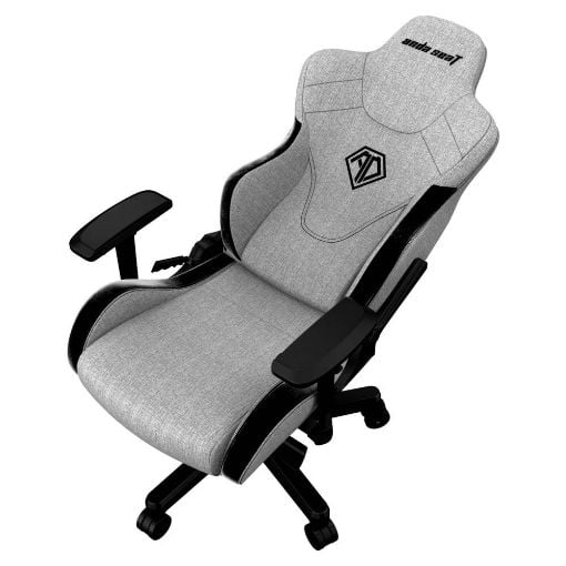 Εικόνα της Gaming Chair Anda Seat T-Pro II Light Grey/Black Fabric with Alcantara Stripes AD12XLLA-01-GB-F