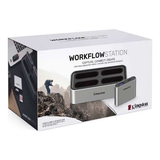 Εικόνα της Kingston Workflow Station USB 3.2 Gen 2 with USB-A/C Hub WFS-U