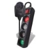 Εικόνα της Πολύπριζο Ασφαλείας Crystal Audio CP-4+1 Θέσεων Black