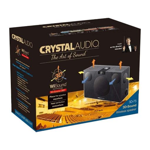 Εικόνα της Ηχεία Crystal Audio 3D-75 WiSound ΒΤ/ΗDMI/OPT/AUX Black