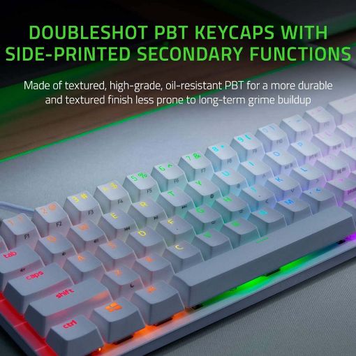 Εικόνα της Πληκτρολόγιο Razer Huntsman Mini Mercury Edition Clicky Purple Switch (US) RZ03-03390300-R3M1