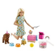 Εικόνα της Barbie - Κούκλα Και Κουτάβια Πάρτι Γενεθλίων GXV75