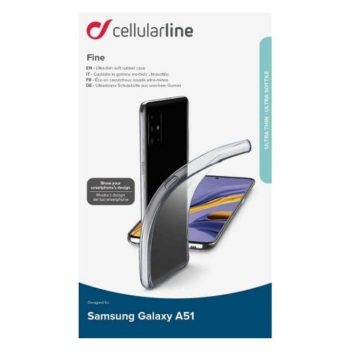 Εικόνα της Θήκη Cellular Line Fine Galaxy A51 Back Cover Transparent FINECGALA51T
