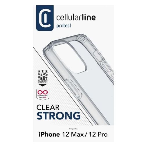 Εικόνα της Θήκη Cellular Line Clear Strong iPhone 12/12 Pro Back Cover Transparent CLEARDUOIPH12MAXT