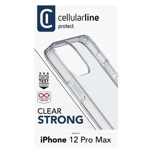 Εικόνα της Θήκη Cellular Line Clear Strong iPhone 12 Pro Max Back Cover Transparent CLEARDUOIPH12PRMT