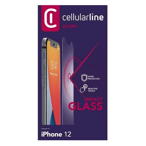 Εικόνα της Cellular Line Impact iPhone 12 Mini Tempered Glass TEMPGLASSIPH12