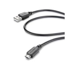 Εικόνα της Καλώδιο Cellular Line microUSB 1m Black USBDATACABMICROUSB