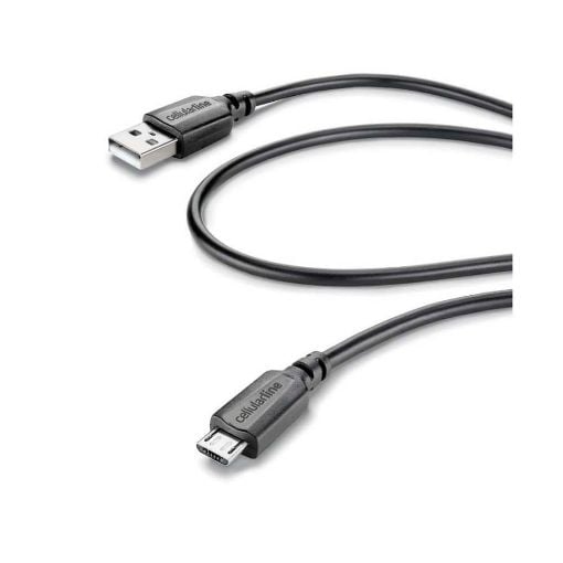 Εικόνα της Καλώδιο Cellular Line microUSB 1m Black USBDATACABMICROUSB