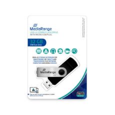 Εικόνα της MediaRange USB 2.0 Nano Flash Drive 32GB + micro USB Adaptor (OTG) Black MR932-2