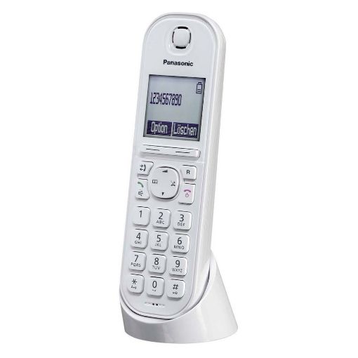 Εικόνα της Ασύρματο IP Τηλέφωνο Panasonic KX-TGQ200GW White για CAT-iq Router