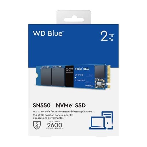 Εικόνα της Δίσκος SSD Western Digital Blue SN550 M2 2TB Gen3 WDS200T2B0C