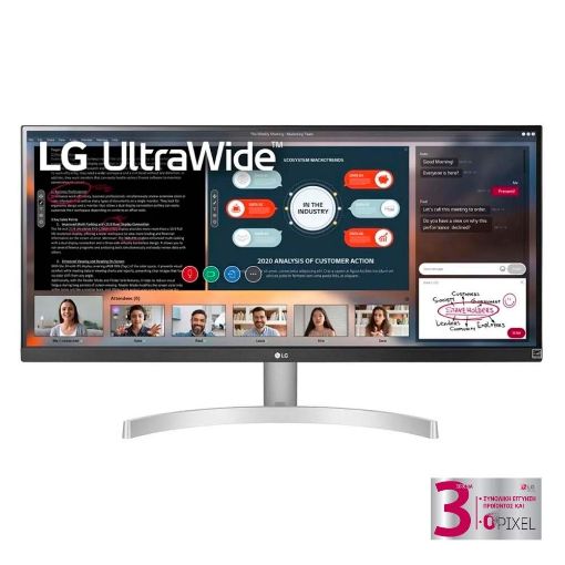 Εικόνα της Oθόνη LG LED 29'' UltraWide WFHD IPS HDR10 with FreeSync & Speakers 29WN600-W