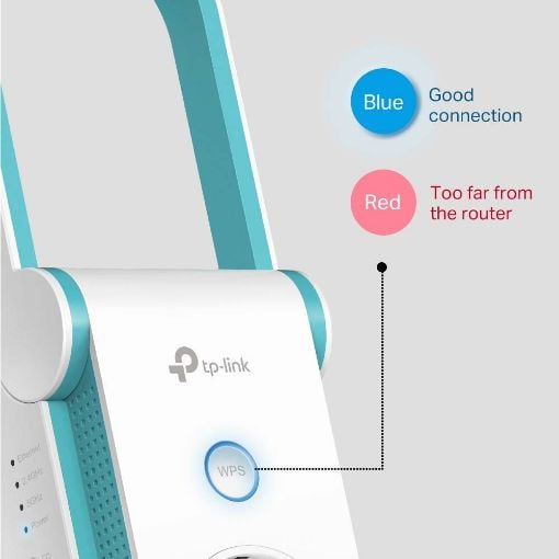 Εικόνα της Wi-Fi Range Extender TP-Link RE365 v1 AC1200 with AC Passthrough