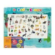Εικόνα της AS Company - Magnet Box, Εκπαιδευτικός Μαγνητικός Παγκόσμιος Χάρτης 45 Μαγνήτες 1029-64049