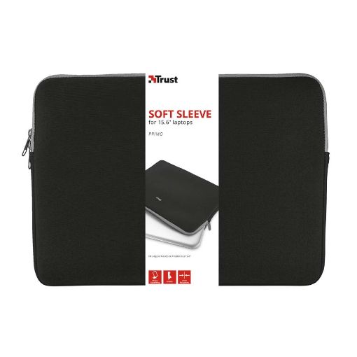 Εικόνα της Τσάντα Notebook 15.6'' Trust Primo Sleeve Black 21248