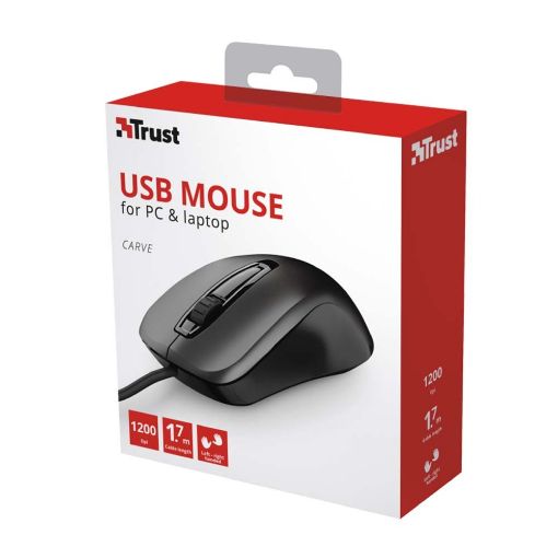 Εικόνα της Ποντίκι Trust Carve USB 23733