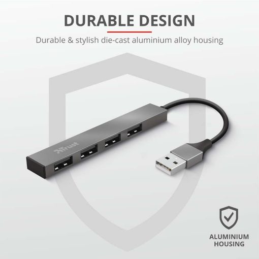 Εικόνα της USB Hub Trust Halyx Mini 4-Ports USB 2.0 23786