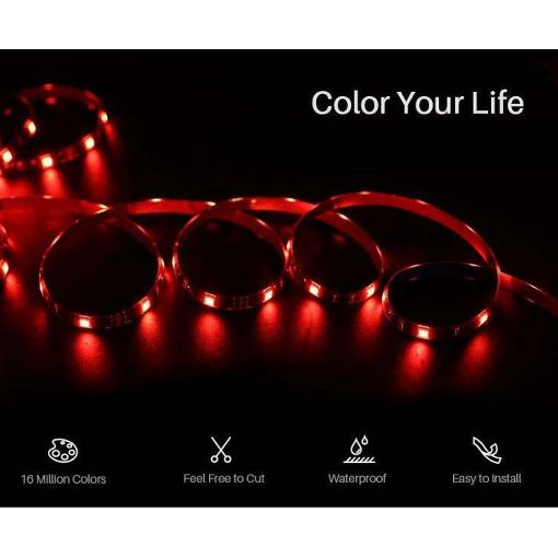 Εικόνα της Αδιάβροχη Ταινία LED Προέκταση Sonoff SMD5050 12V RGB 2m 5050RGB-2M