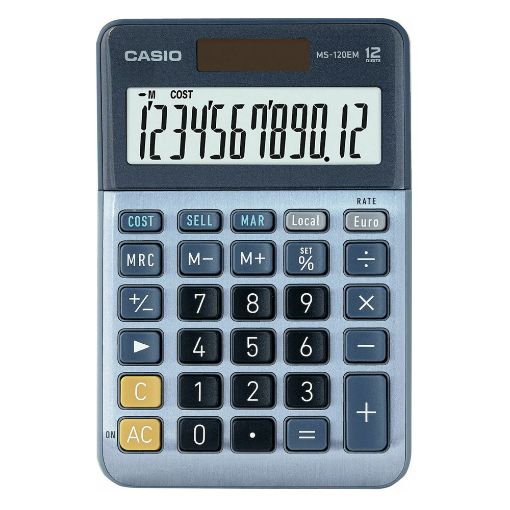 Εικόνα της Αριθμομηχανή 12 Ψηφίων Casio MS-120EM