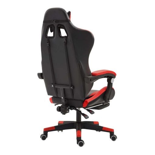 Εικόνα της Καρέκλα Gaming με Υποπόδιο Herzberg Red HG-8080RED