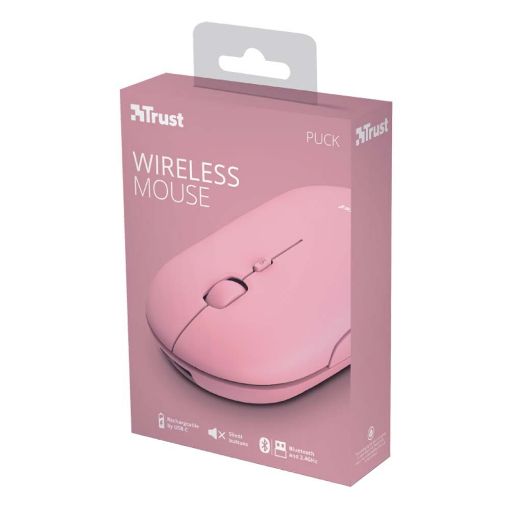 Εικόνα της Ποντίκι Trust Puck Bluetooth Wireless Pink 24125
