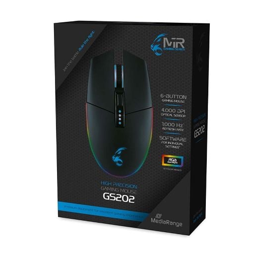 Εικόνα της Ποντίκι MediaRange GS202 Wired with RGB-Effect MRGS202
