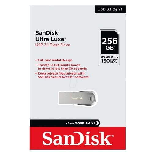 Εικόνα της SanDisk Cruzer Ultra Luxe 256GB  USB 3.1 SDCZ74-256G-G46