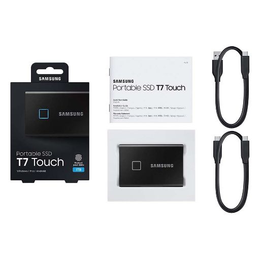 Εικόνα της Εξωτερικός Δίσκος SSD Samsung T7 Touch 1TB USB-C MU-PC1T0K/WW