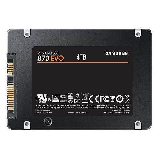 Εικόνα της Δίσκος SSD Samsung 870 Evo 2.5" 4TB Sata III MZ-77E4T0B/EU