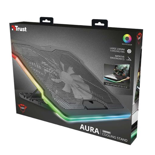 Εικόνα της Βάση Laptop Trust GXT 1126 Aura 17.3'' Multicolour 24192