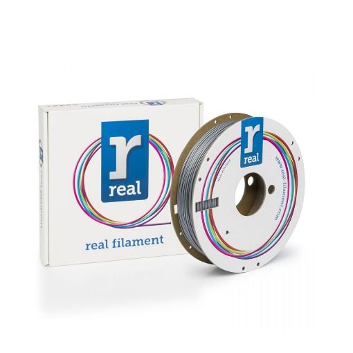 Εικόνα της Real PLA Filament 1.75mm Spool of 0.5Kg Satin Silver