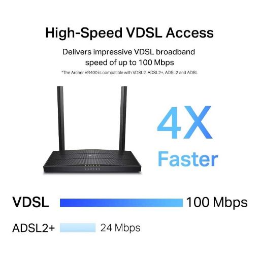 Εικόνα της Modem Router TP-Link Archer VR400 v3 AC1200 MU-MIMO VDSL/ADSL