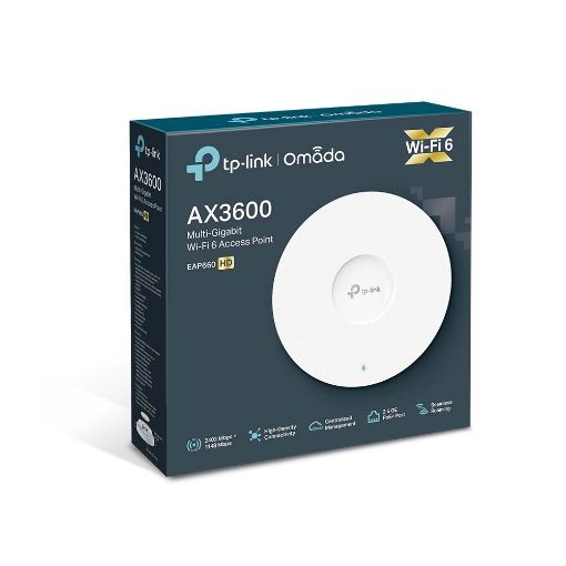 Εικόνα της Access Point TP-Link EAP660 HD v1 AX3600 Wireless Dual Band Multi-Gigabit Ceiling Mount
