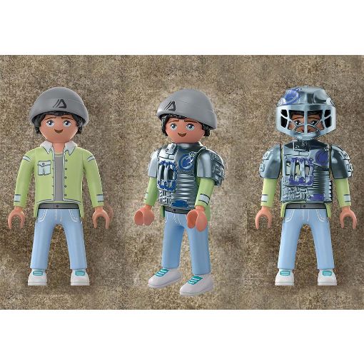 Εικόνα της Playmobil Dino Rise - Saichania, Αγκυλόσαυρος Με Μαχητή Εναντίον Ρομπότ 70626